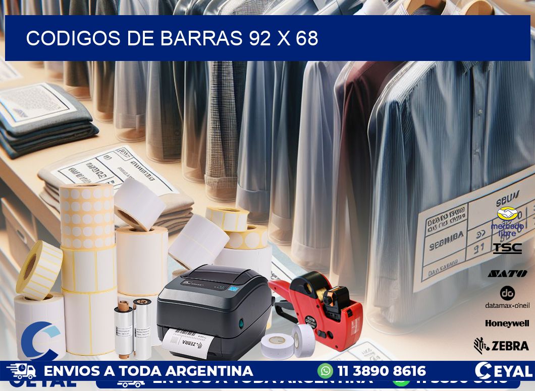 codigos de barras 92 x 68