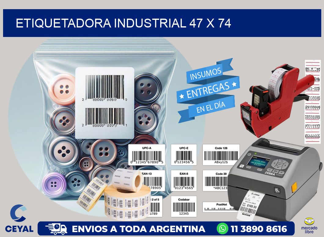 etiquetadora industrial 47 x 74