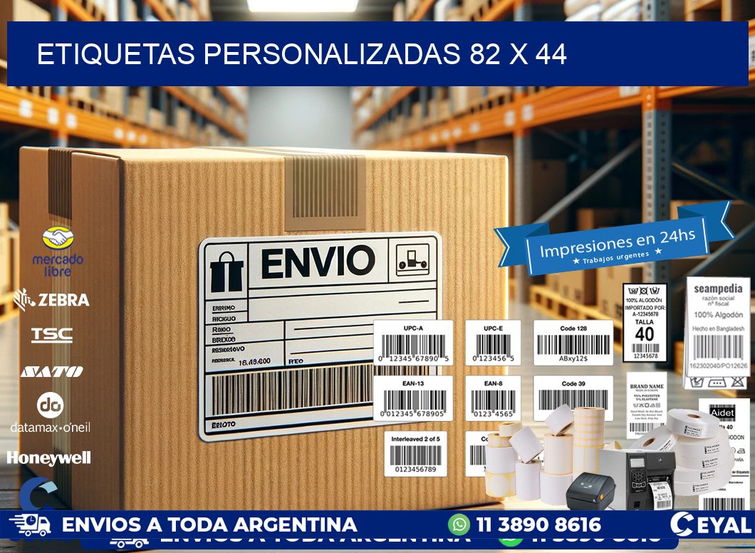 etiquetas personalizadas 82 x 44