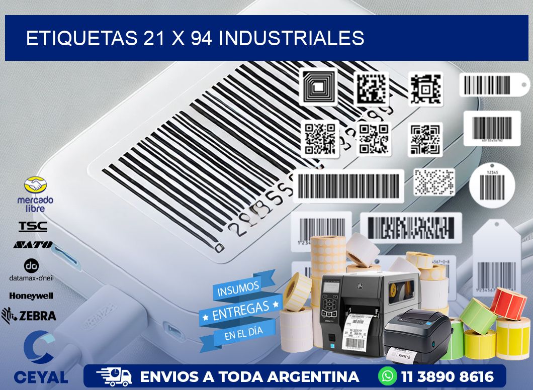 ETIQUETAS 21 x 94 INDUSTRIALES