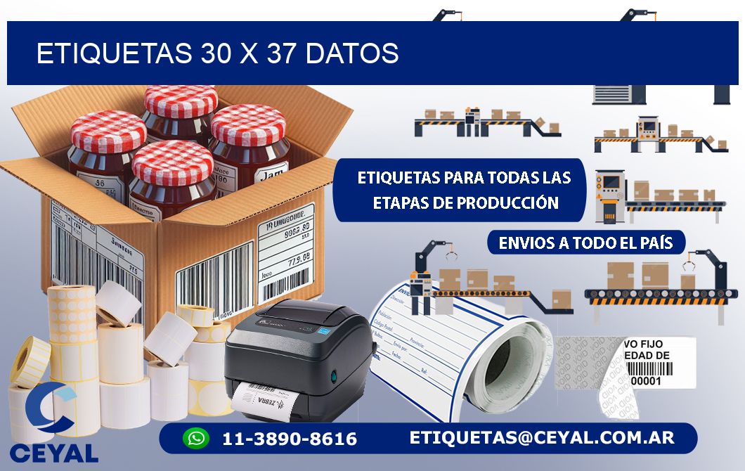 ETIQUETAS 30 x 37 DATOS