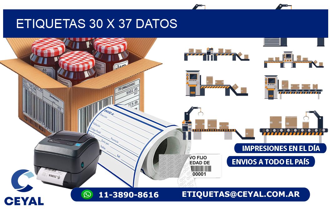 ETIQUETAS 30 x 37 DATOS