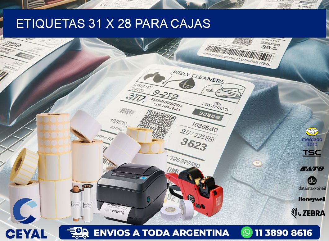 ETIQUETAS 31 x 28 PARA CAJAS