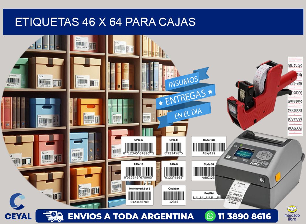 ETIQUETAS 46 x 64 PARA CAJAS