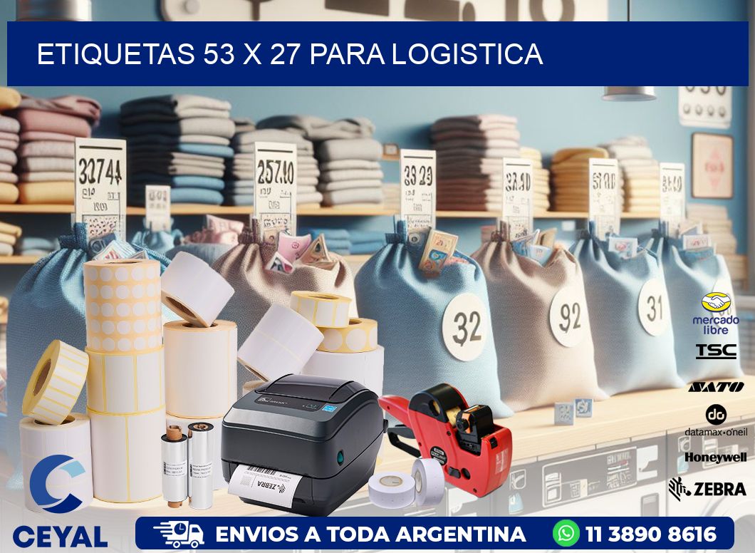 ETIQUETAS 53 x 27 PARA LOGISTICA