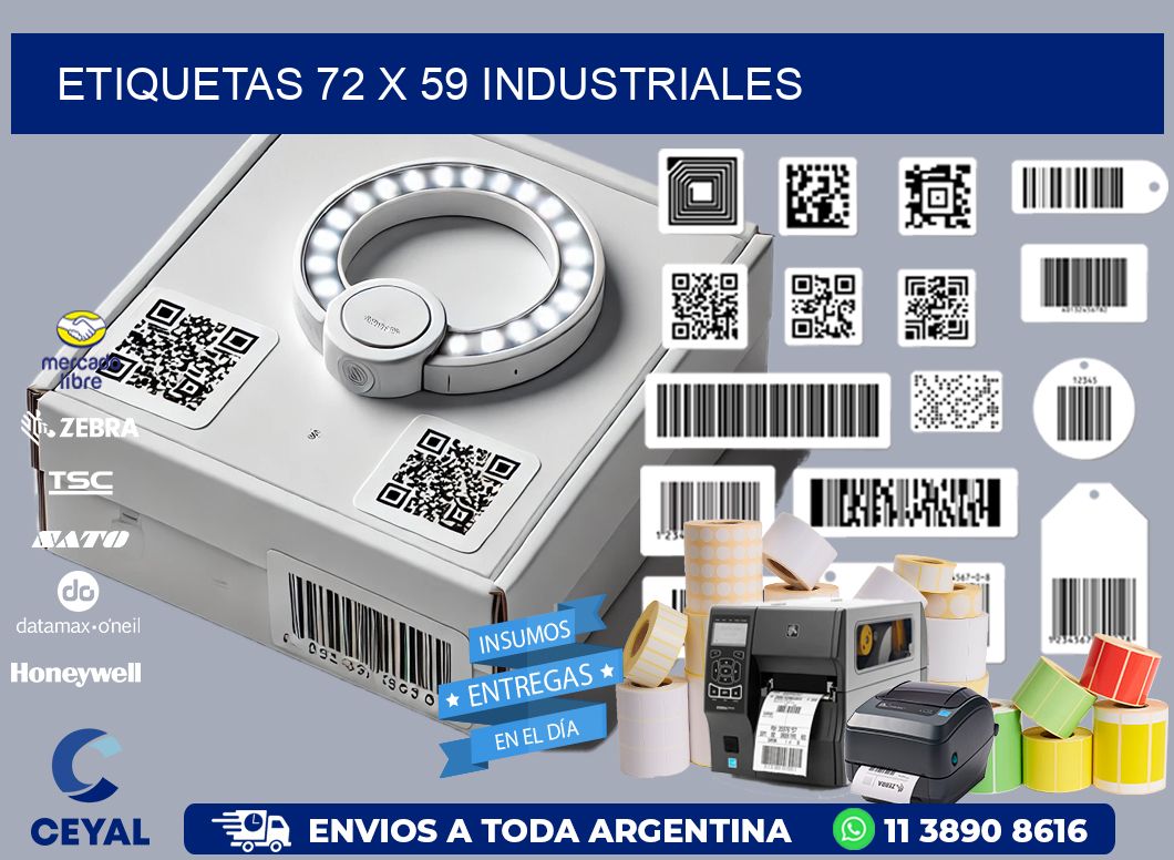 ETIQUETAS 72 x 59 INDUSTRIALES