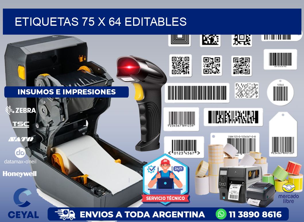 ETIQUETAS 75 x 64 EDITABLES