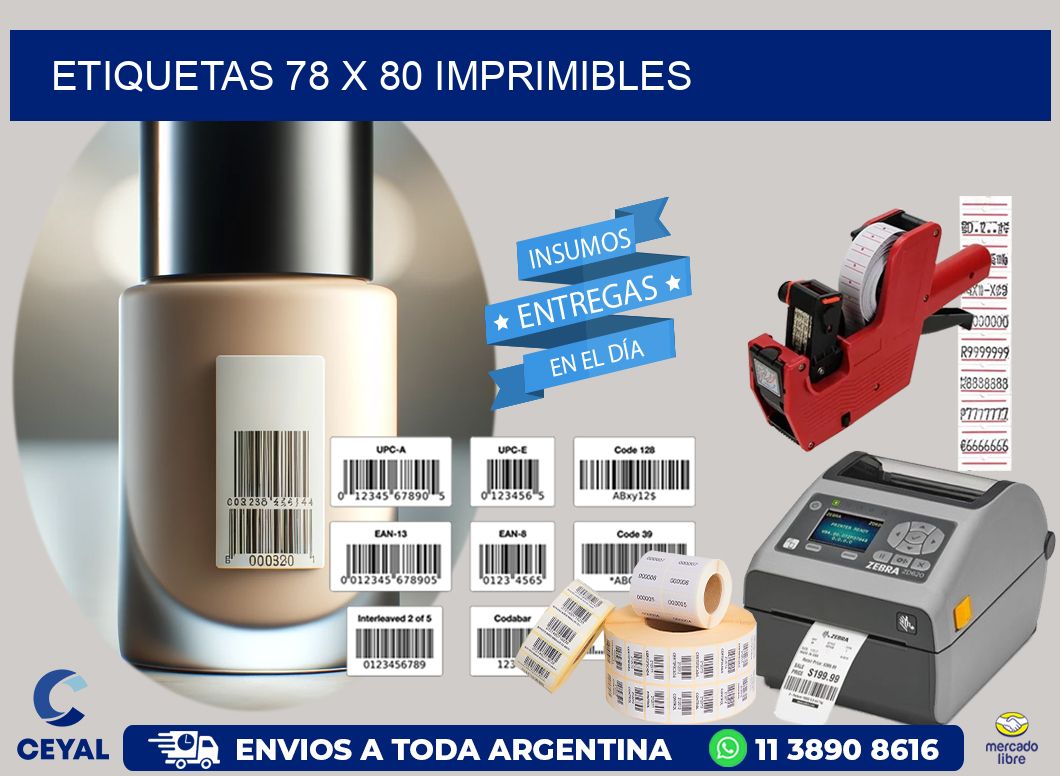 ETIQUETAS 78 x 80 IMPRIMIBLES
