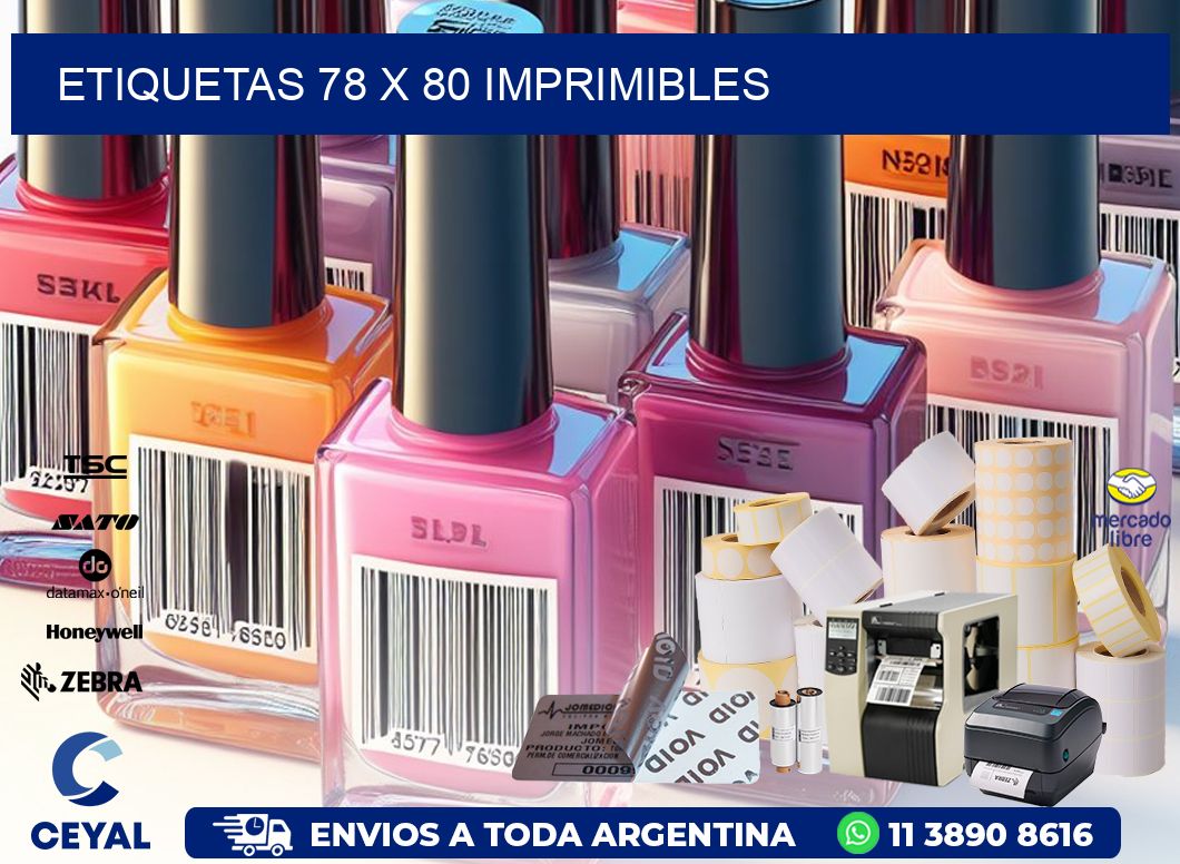ETIQUETAS 78 x 80 IMPRIMIBLES