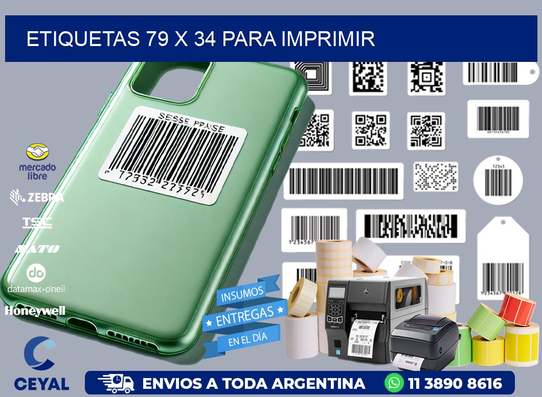 ETIQUETAS 79 x 34 PARA IMPRIMIR
