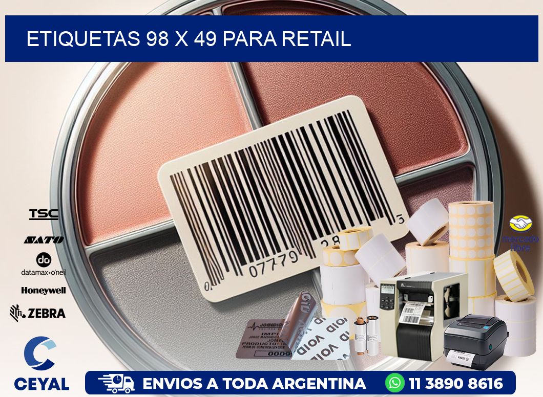 ETIQUETAS 98 x 49 PARA RETAIL