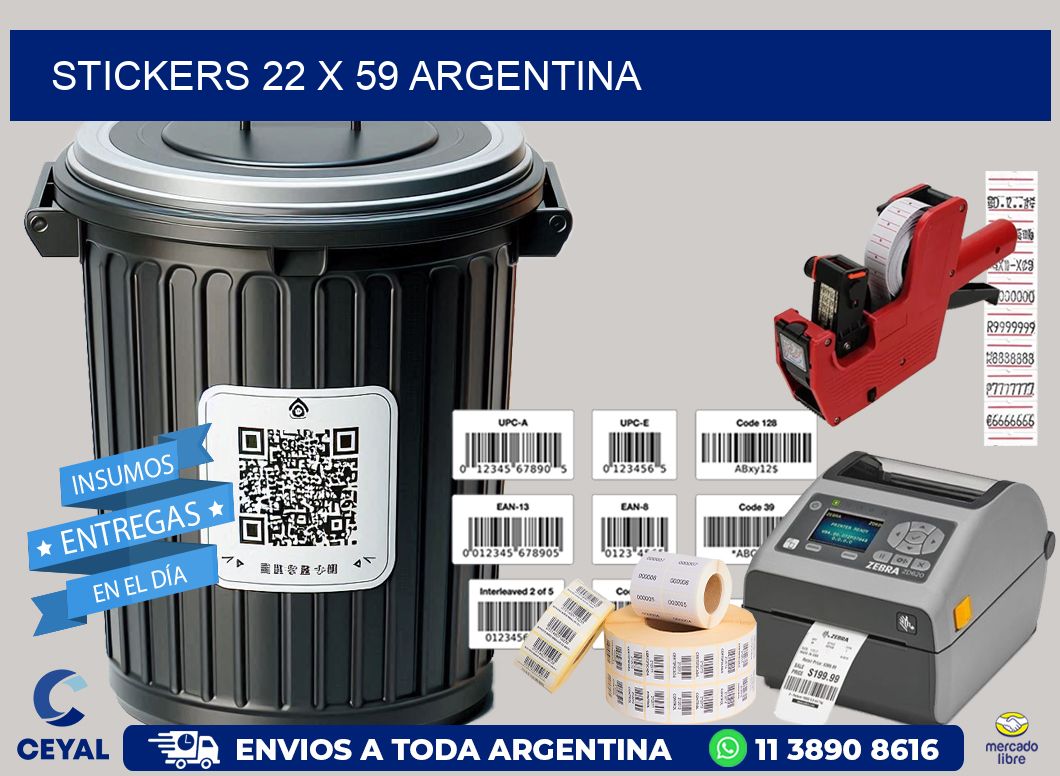 STICKERS 22 x 59 ARGENTINA