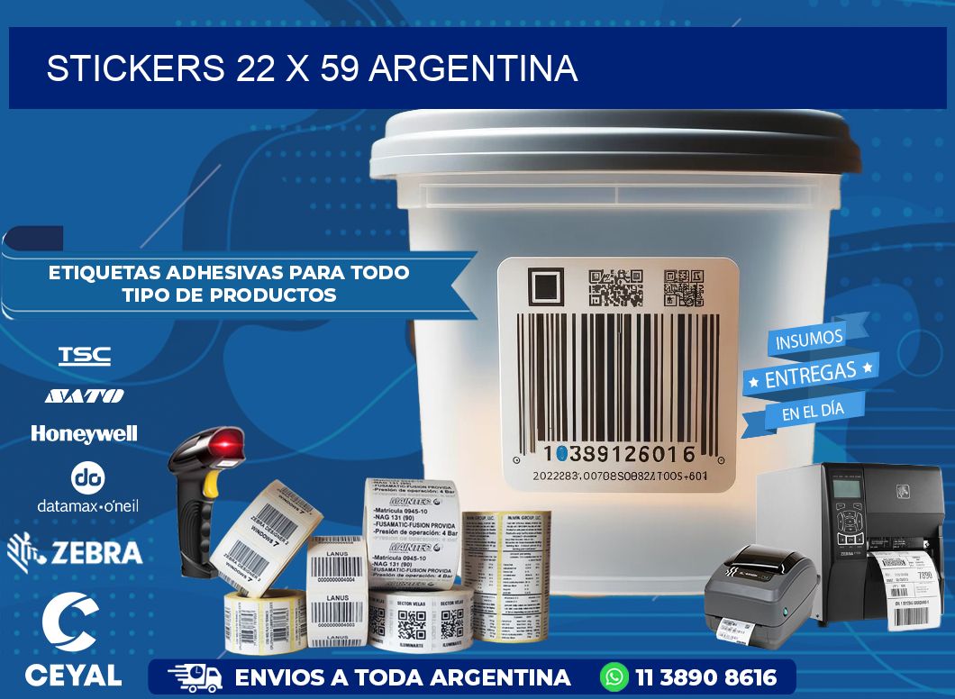 STICKERS 22 x 59 ARGENTINA
