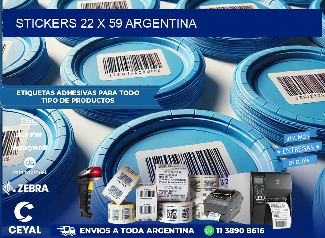 STICKERS 22 x 59 ARGENTINA