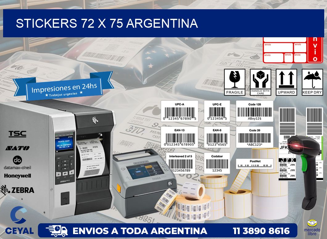STICKERS 72 x 75 ARGENTINA