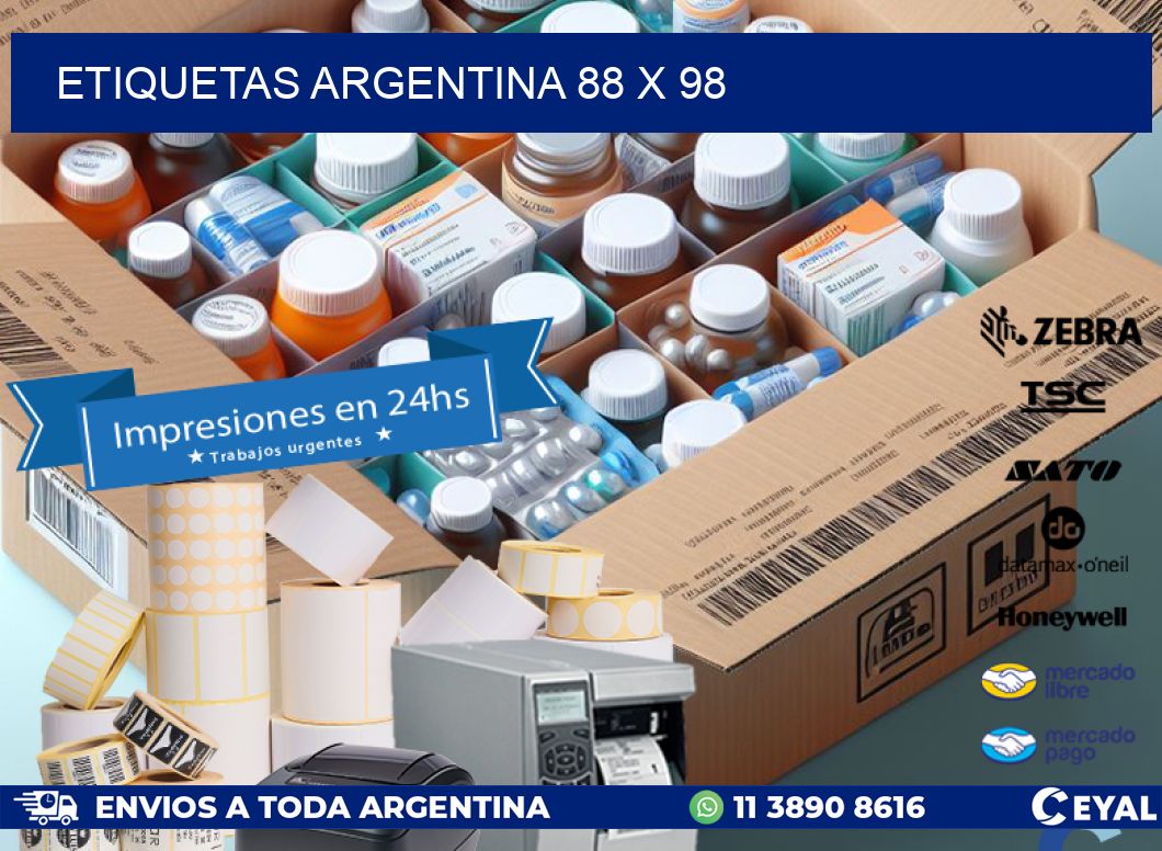 etiquetas argentina 88 x 98