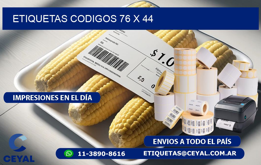 etiquetas codigos 76 x 44