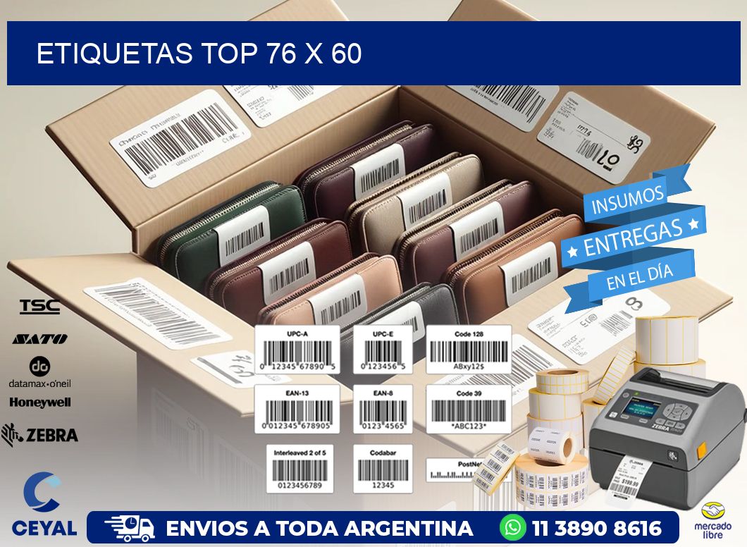 etiquetas top 76 x 60