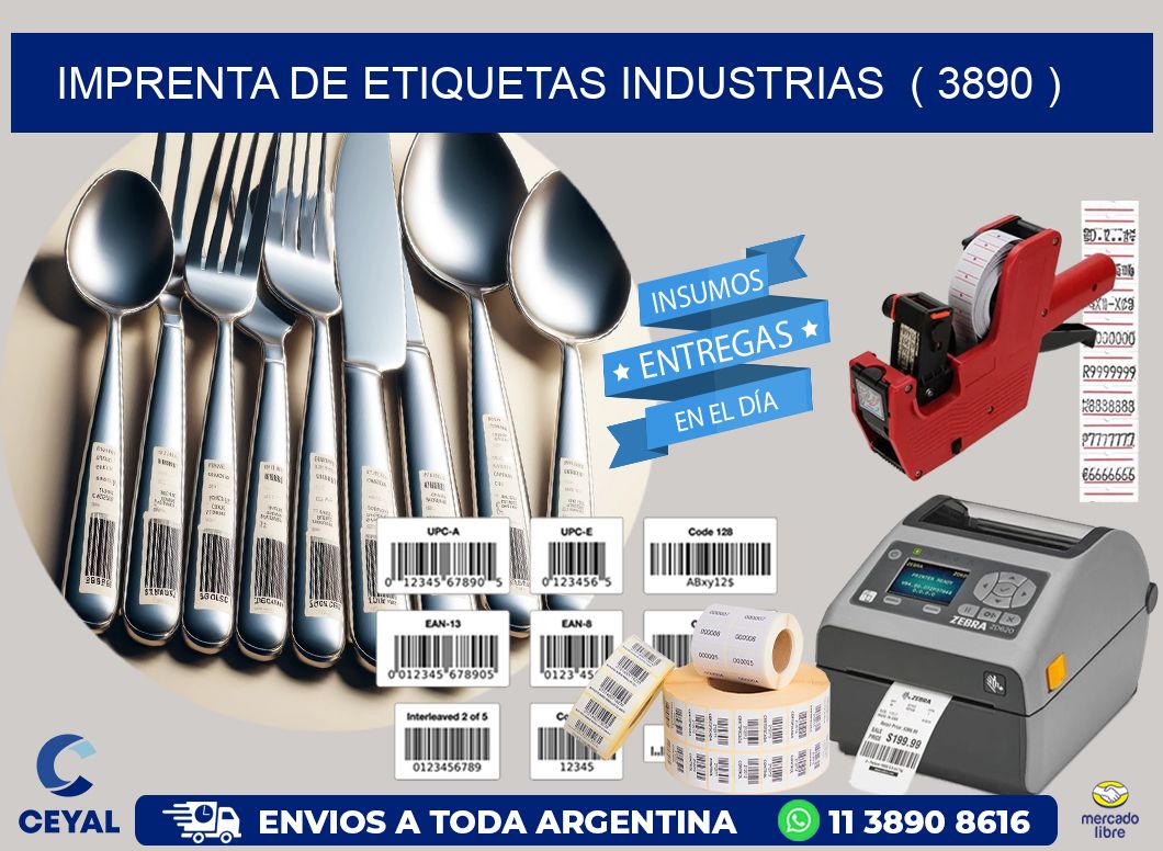 imprenta de etiquetas industrias ( 3890 )