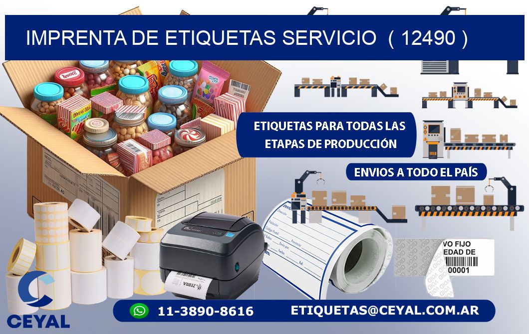 imprenta de etiquetas servicio  ( 12490 )