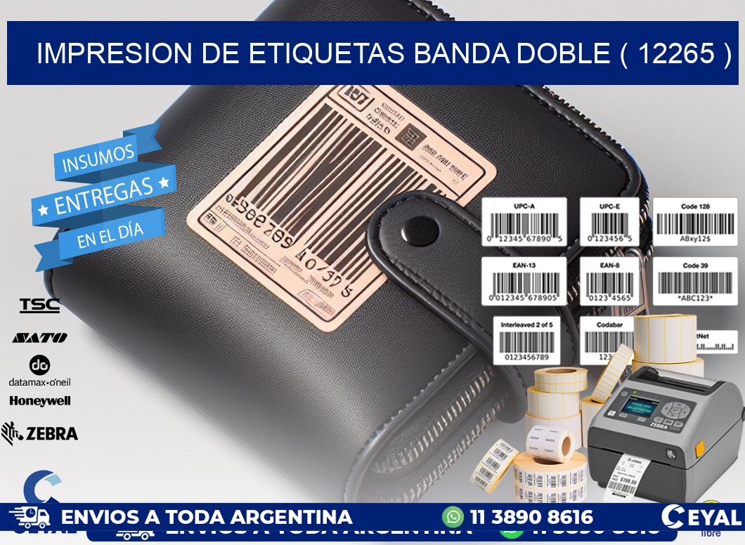 impresion de etiquetas banda doble ( 12265 )