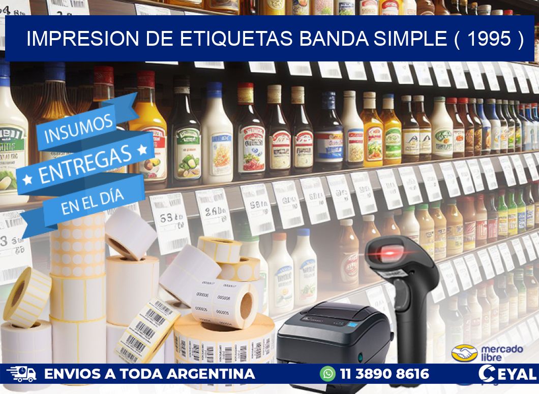 impresion de etiquetas banda simple ( 1995 )