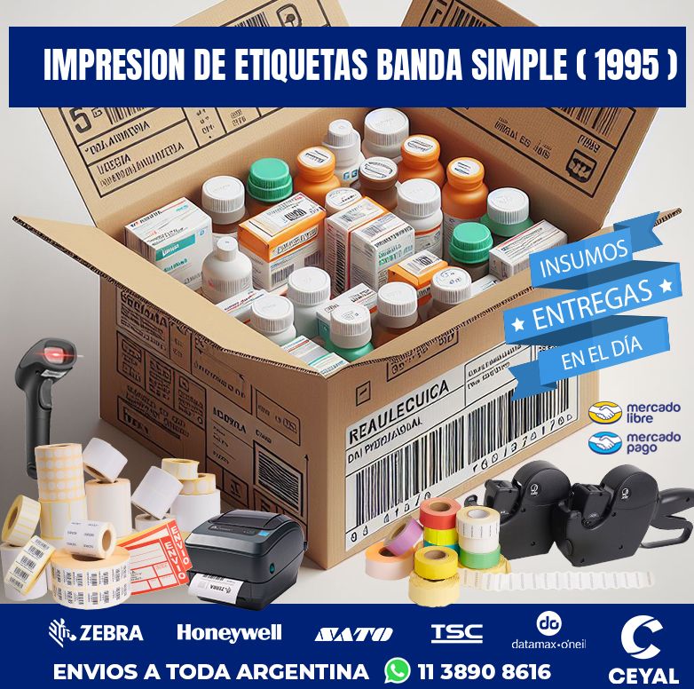 impresion de etiquetas banda simple ( 1995 )