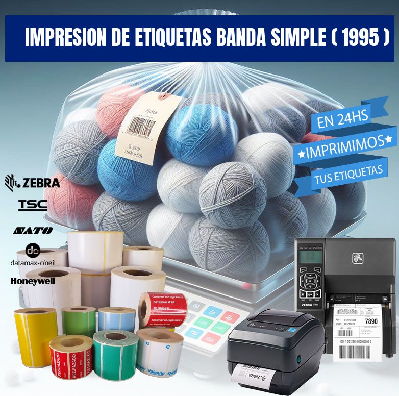 impresion de etiquetas banda simple ( 1995 )