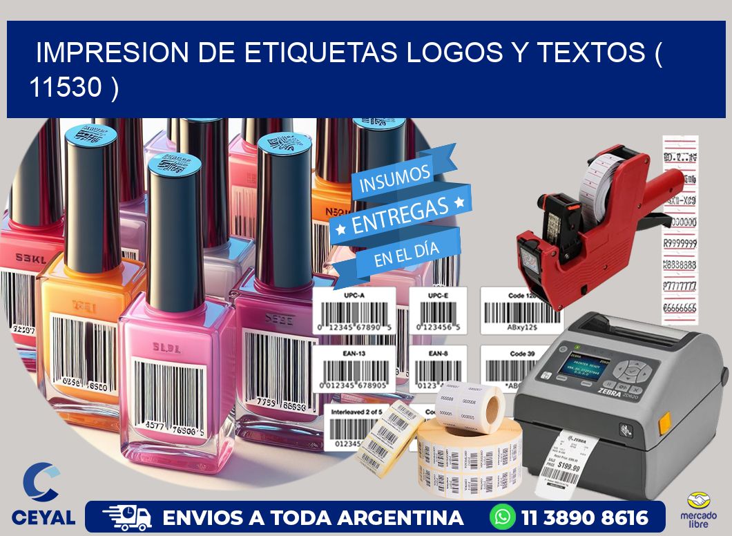 impresion de etiquetas logos y textos ( 11530 )
