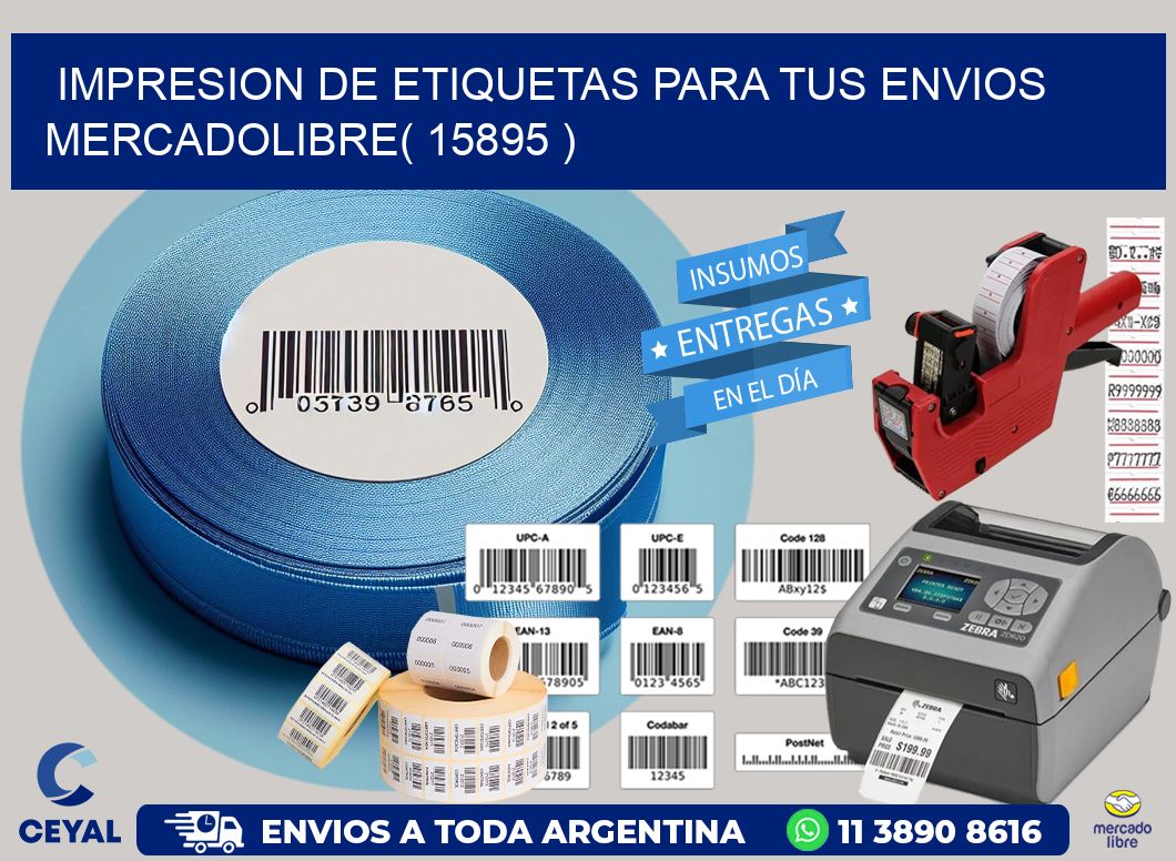 impresion de etiquetas para tus envios mercadolibre( 15895 )