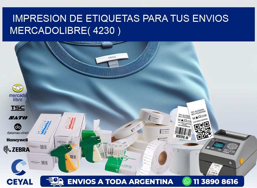 impresion de etiquetas para tus envios mercadolibre( 4230 )