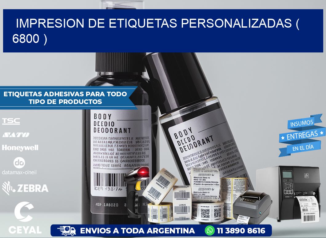 impresion de etiquetas personalizadas ( 6800 )