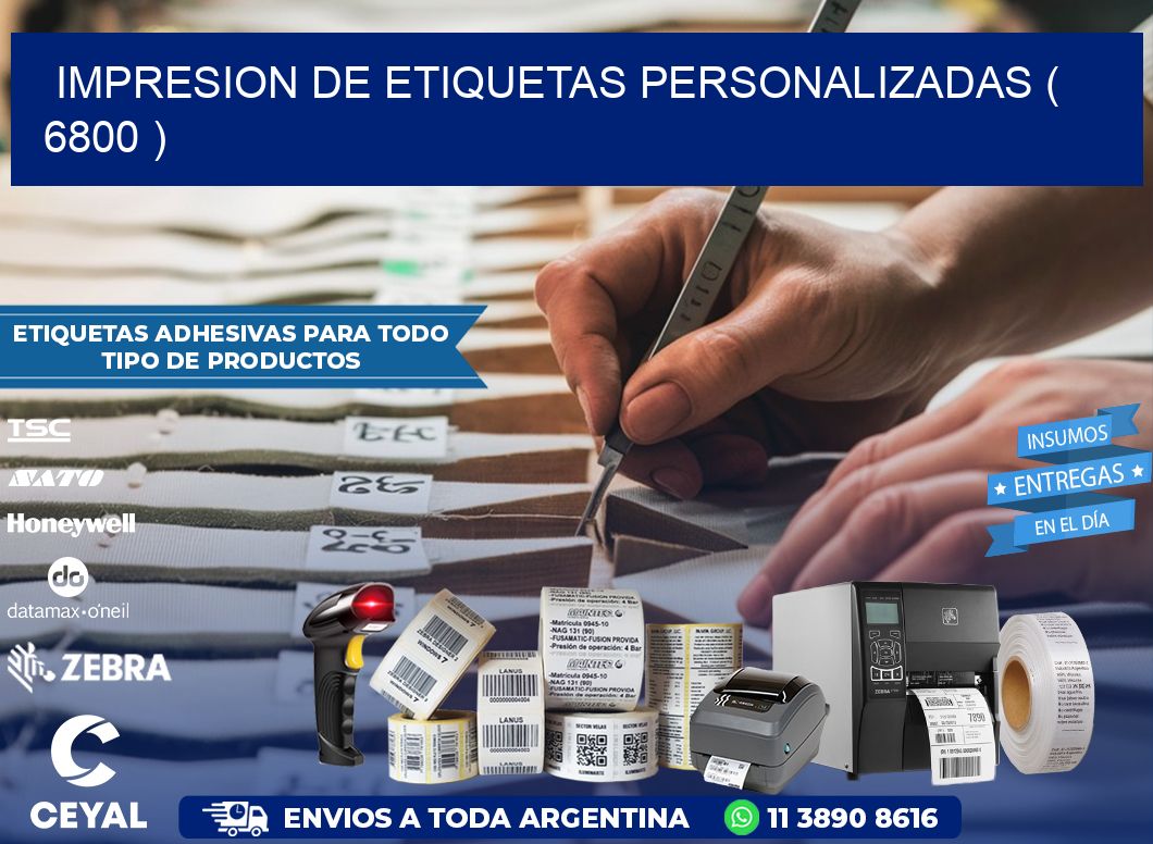 impresion de etiquetas personalizadas ( 6800 )