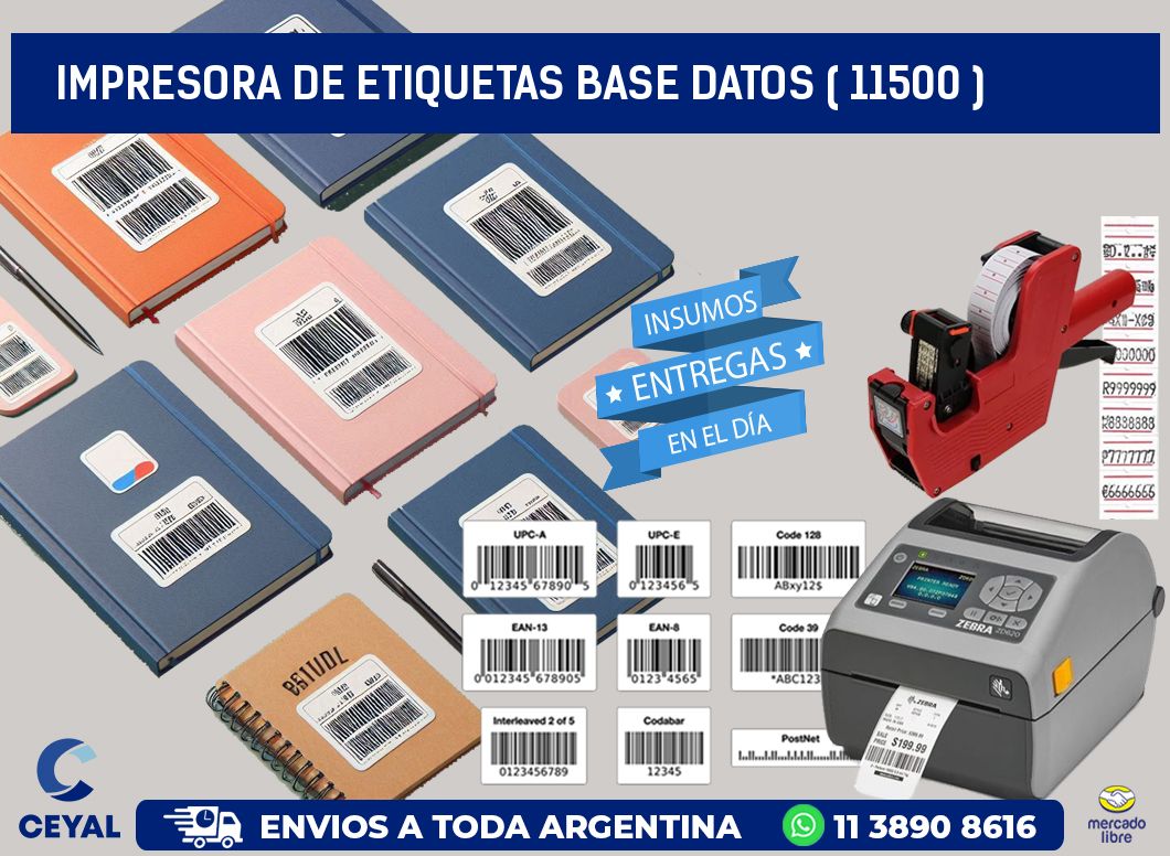 impresora de etiquetas base datos ( 11500 )