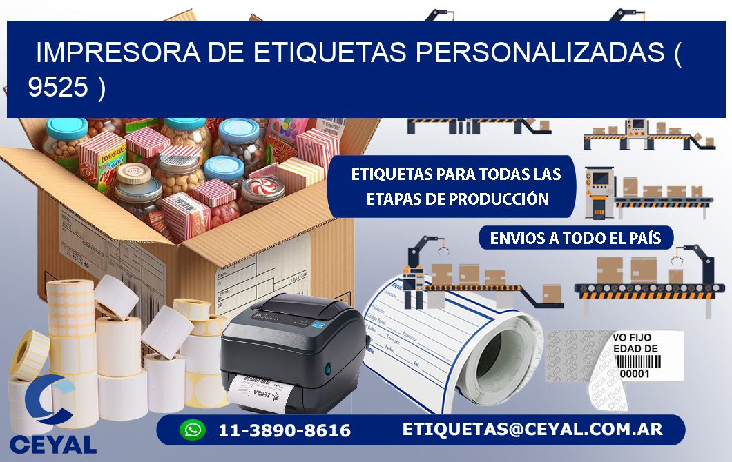 impresora de etiquetas personalizadas ( 9525 )
