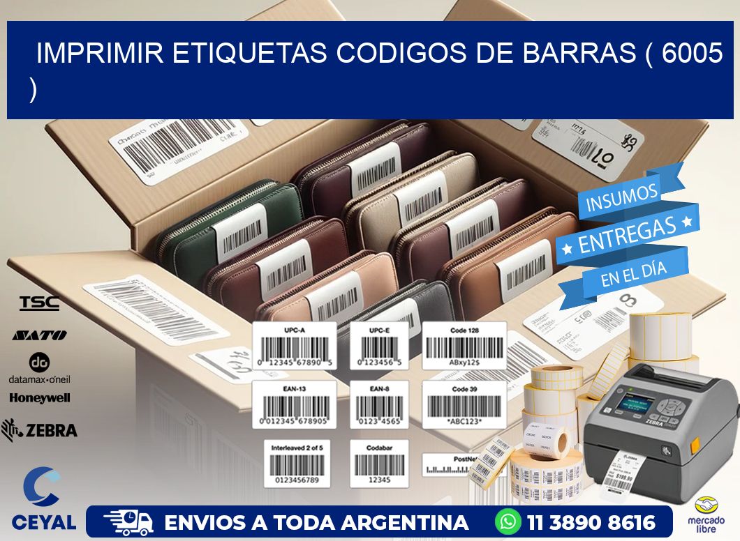 imprimir etiquetas codigos de barras ( 6005 )