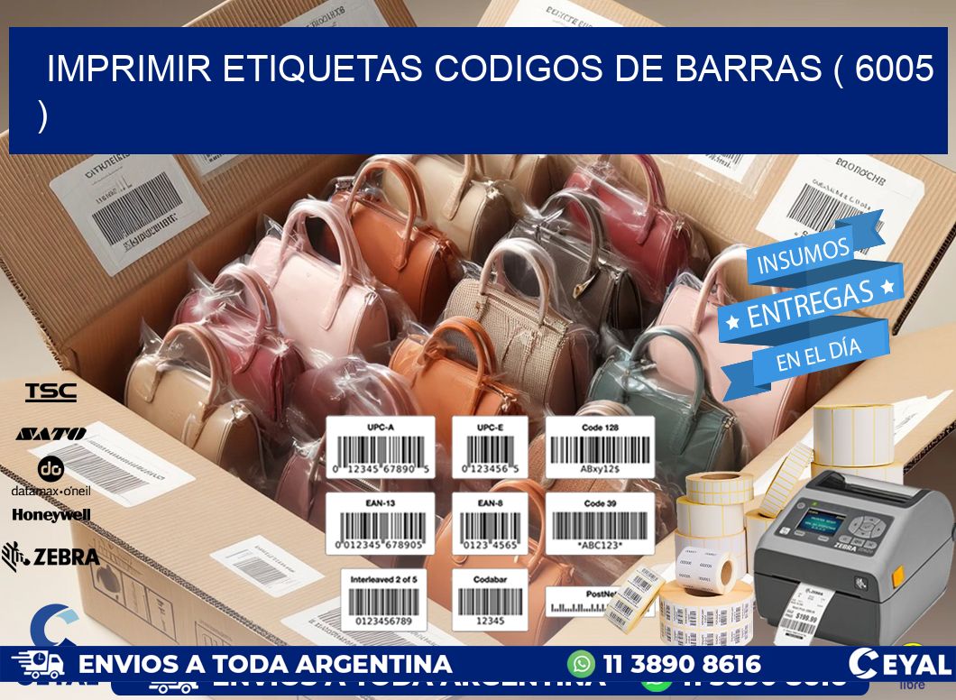 imprimir etiquetas codigos de barras ( 6005 )