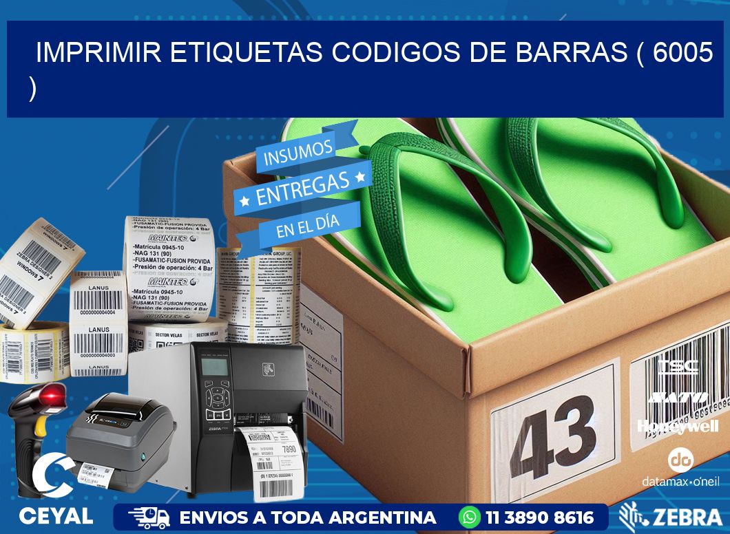 imprimir etiquetas codigos de barras ( 6005 )