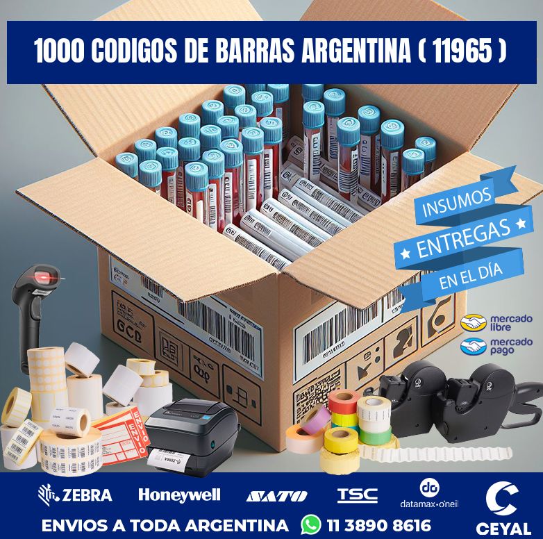 1000 codigos de barras argentina ( 11965 )