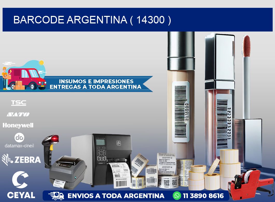 BARCODE ARGENTINA ( 14300 )