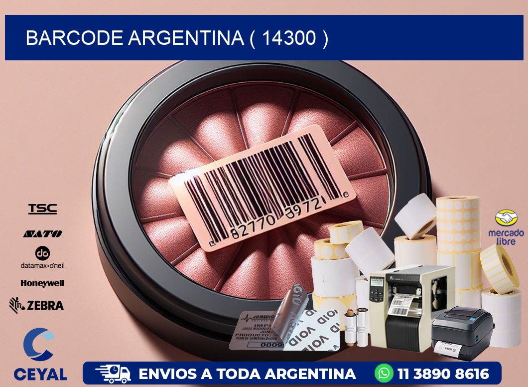 BARCODE ARGENTINA ( 14300 )