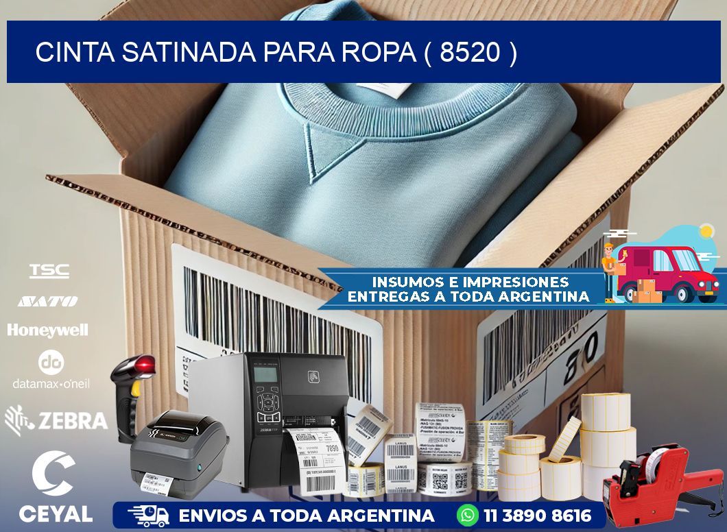 CINTA SATINADA PARA ROPA ( 8520 )