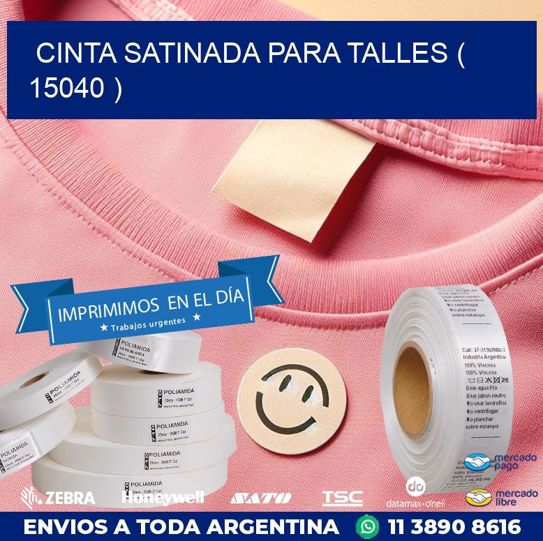 CINTA SATINADA PARA TALLES ( 15040 )