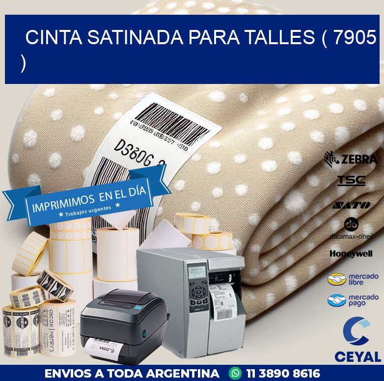 CINTA SATINADA PARA TALLES ( 7905 )