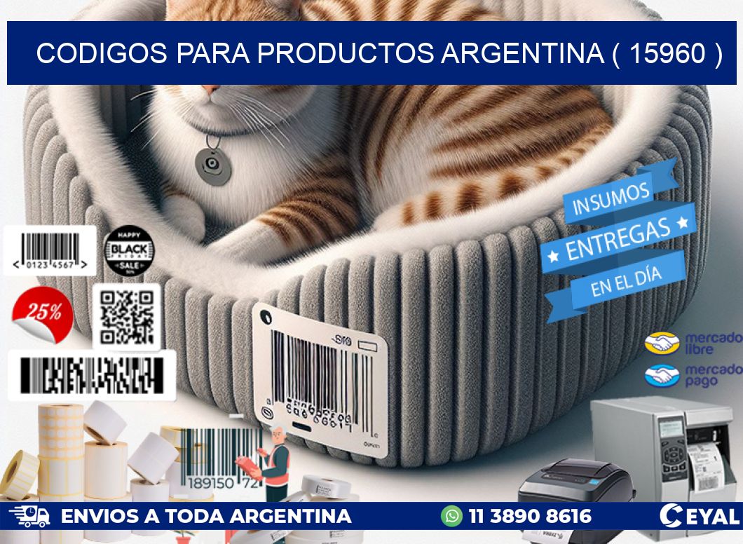 CODIGOS PARA PRODUCTOS ARGENTINA ( 15960 )