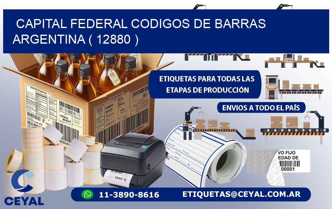 Capital federal codigos de barras argentina ( 12880 )