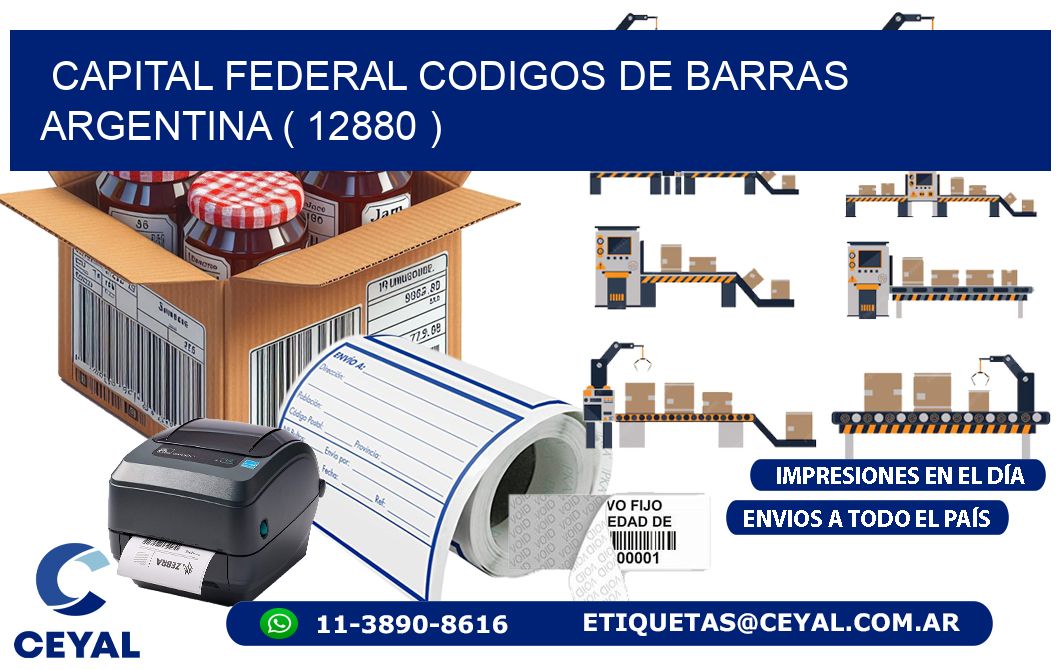 Capital federal codigos de barras argentina ( 12880 )