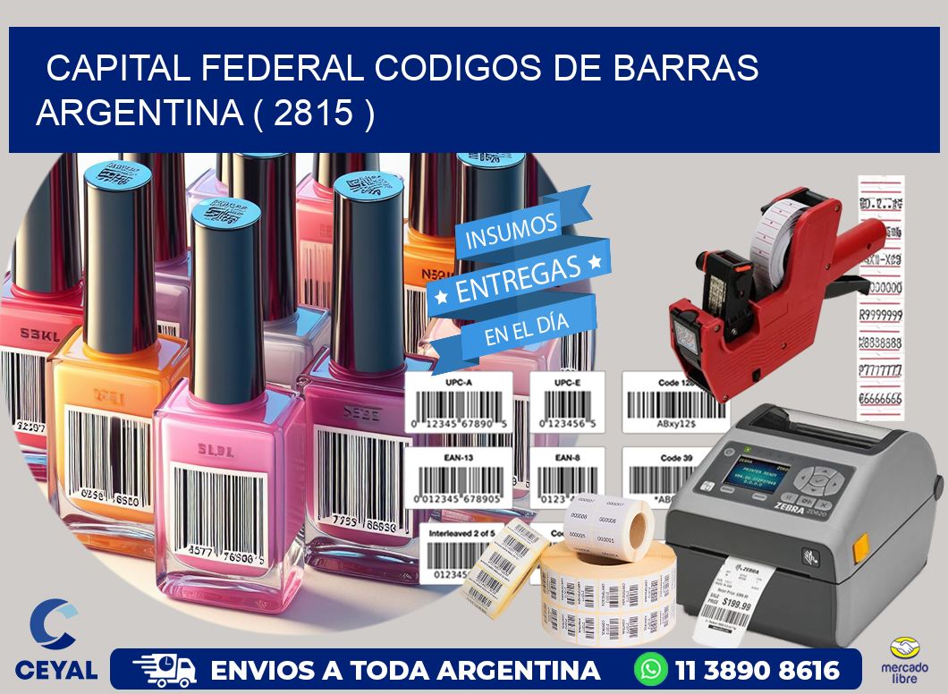Capital federal codigos de barras argentina ( 2815 )