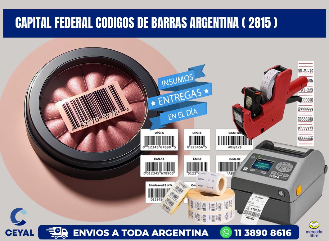 Capital federal codigos de barras argentina ( 2815 )
