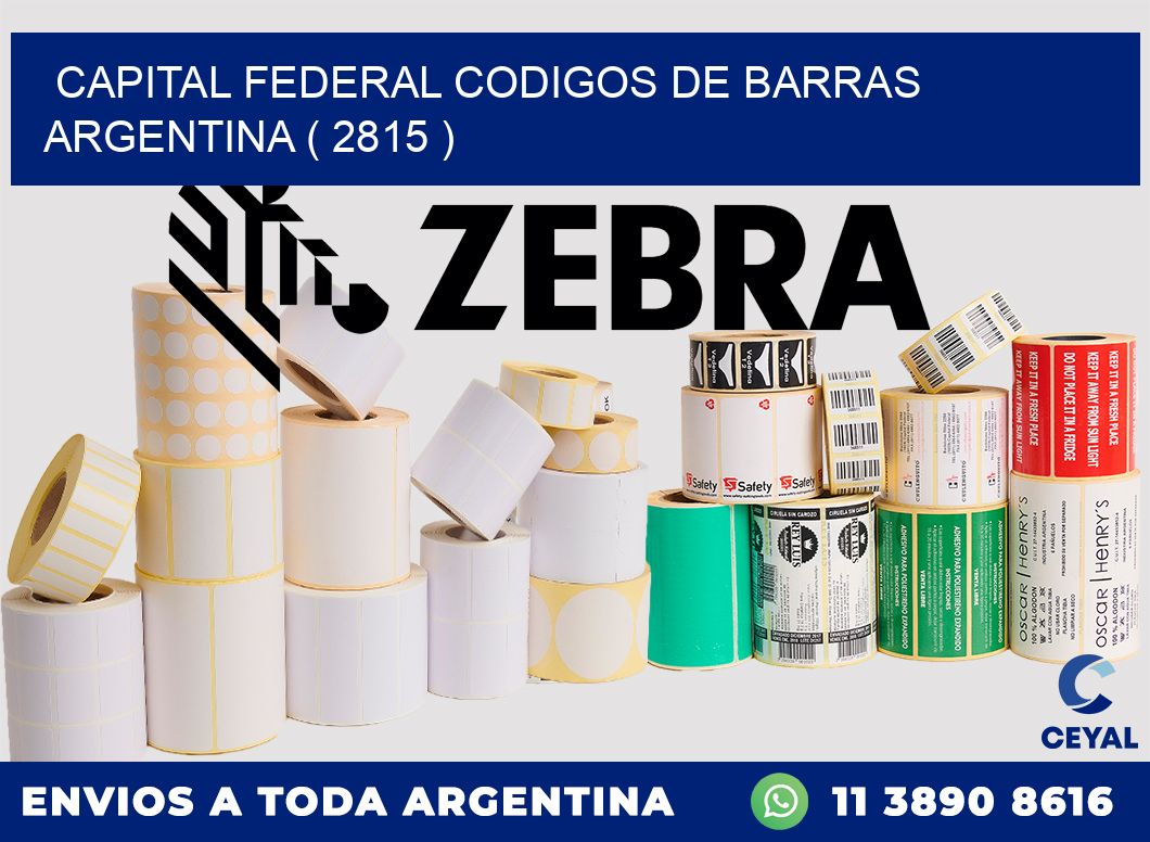 Capital federal codigos de barras argentina ( 2815 )